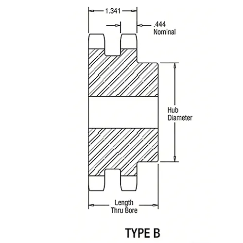 Double Strand Roller Chain Sprocket