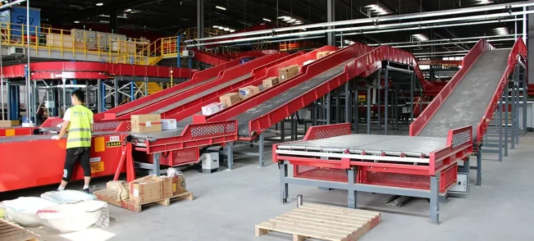 Warehouse Parcel Sorting Conveyor System Project