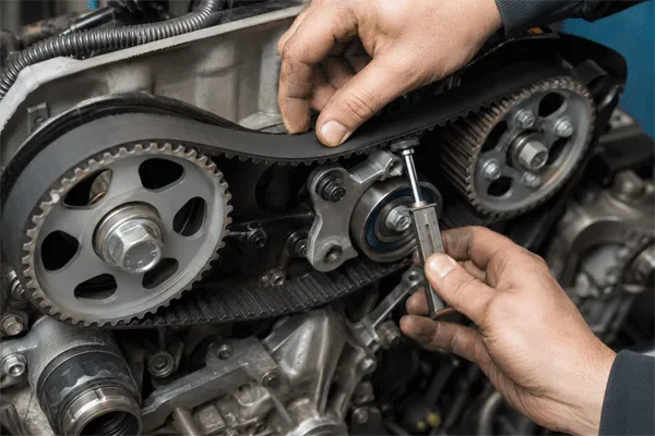 How to Adjust a Timing Belt Without Removing It: Tensioner, Belt Tension, and Camshaft Timing Guide