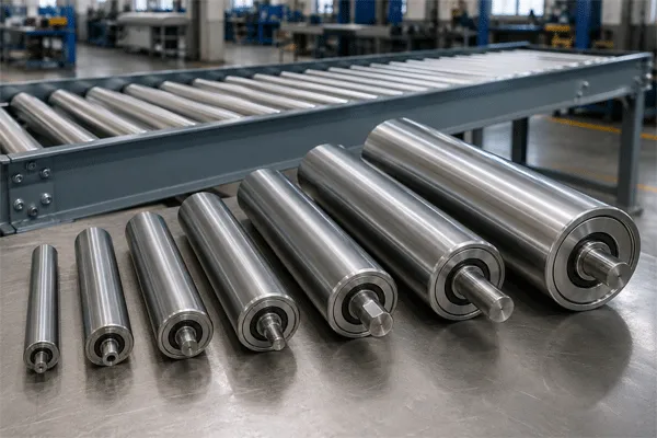 Gravity Conveyor Rollers: Sizing, Load and Spacing Guide